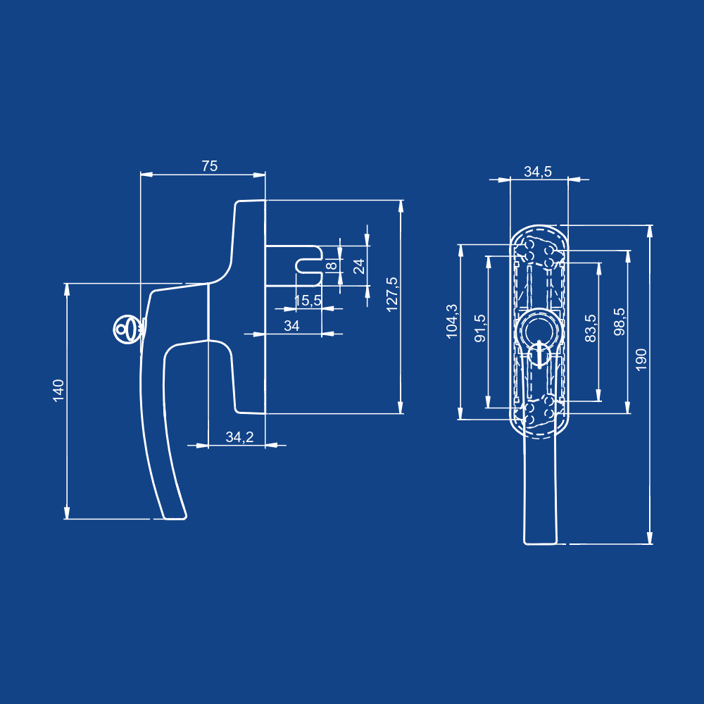 Milano Eksenel Kilitli